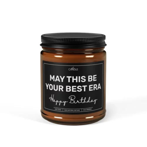 Best Era Birthday Gift Soy Candle - Amber Jar 9oz | EL Candle