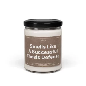 Thesis Defense Gift Soy Candle - Transparent Jar 9oz | EL Candle