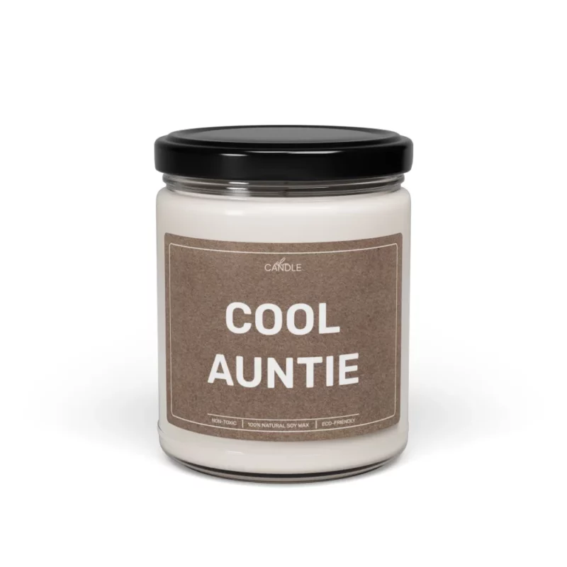 Cool Auntie Gift Soy Candle - Transparent Jar 9oz | EL Candle