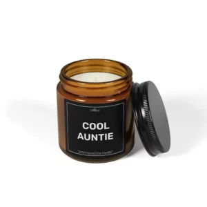 Cool Auntie Gift Soy Candle - Amber Jar 4oz | EL Candle