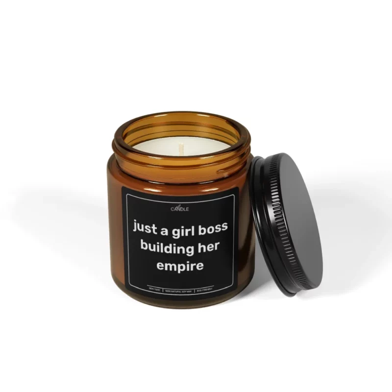 Girl Boss Empire Entrepreneur Gift Soy Candle - Amber Jar 4oz | EL Candle