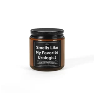 Favorite Urologist Gift Candle in 4oz amber jar | EL Candle